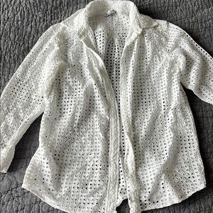 SOLID & STRIPED White long Sleeve Button Down Shirt